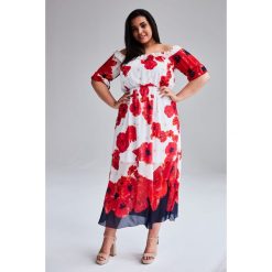 Szyfonowa sukienka Alina MAXI duże rozmiary OVERSIZE PLUS SIZE. Sukienki dla dziewczynek marki Moda Size Plus Iwanek. Za 269.00 zł.