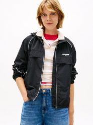 Tommy Jeans Kurtka Kobiety czarny, L. Czarne kurtki damskie Tommy Jeans, l, bez wzorów, z jeansu, bez kaptura. Za 429.95 zł.