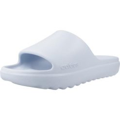 Sandały ADIDAS ADILETTE LUMIA Niebieski. Niebieskie klapki damskie Adidas, bez wzorów, z gumy, sportowe, bez obcasa. Za 111.99 zł.