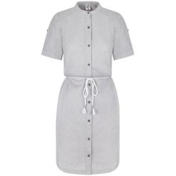 Sukienka damska LOAP Nury bawełna S. Fioletowe sukienki damskie ZENZIMAT, m, bez wzorów, z bawełny, sportowe, bez kołnierzyka, bez ramiączek, sportowe. Za 165.99 zł.