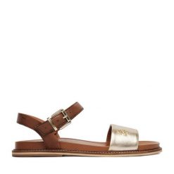 Sandały U.S. Polo Assn. Żółte sandały damskie U.S. Polo Assn., bez wzorów, bez obcasa, na płaskiej podeszwie, bez zapięcia. Za 299.99 zł.