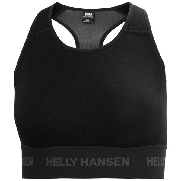 Damski biustonosz wełniany Helly Hansen Dura. Czarne biustonosze Helly Hansen, bez wzorów, z materiału. Za 276.50 zł.
