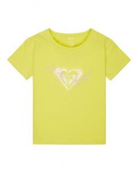 Koszulka z krótkim rękawem dla Dziewczynki LILYREGULAR NIGHT Zielony. Zielone t-shirty i topy dla dziewczynek Roxy, bez wzorów, z bawełny, bez ramiączek. Za 52.49 zł.