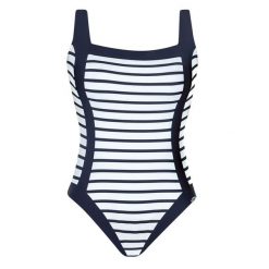 Strój kąpielowy Basic. Niebieskie kostiumy jednoczęściowe damskie SUNFLAIR, bez wzorów, z elastanu, sportowe, do pływania. Za 472.00 zł.