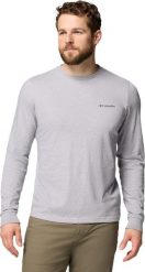 COLUMBIA Koszulka męska CSC Seasonal Logo LS Tee columbia grey hthr/meadowland-L. Szare bluzki z długim rękawem męskie Columbia, l, bez wzorów, z bawełny, bez kołnierzyka. Za 104.90 zł.