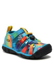 Keen Sandały Seacamp II Cnx 1025133 Niebieski. Niebieskie sandały chłopięce Keen, z materiału, bez zapięcia. Za 229.99 zł.