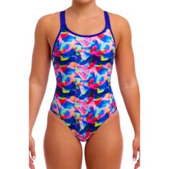 Strój kąpielowy Funkita Wet Wave - Eclipse. Niebieskie kostiumy jednoczęściowe damskie FUNKITA, xl, bez wzorów, sportowe, do pływania. Za 265.70 zł.