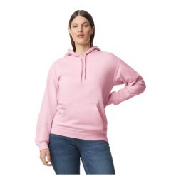 Bluza Z Kapturem Dla Dorosłych Unisex Softstyle Fleece Midweight. Czerwone bluzy męskie Gildan, m, bez wzorów, z kapturem. Za 78.99 zł.
