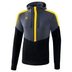 Dziecięca bluza z kapturem Erima Squad. Czarne bluzy dla chłopców Erima, bez wzorów, bez ramiączek, z kapturem. W wyprzedaży za 119.00 zł.