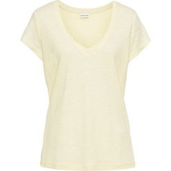 Shirt lniany bonprix cytrynowy sorbetowy. Bluzki damskie bonprix. Za 74.99 zł.