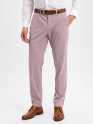 Finshley & Harding spodnie garniturowe - Kalifornia Mężczyźni Slim Fit różowy, 54. Czerwone eleganckie spodnie męskie Finshley & Harding, m, bez wzorów, z syntetyku. Za 299.95 zł.