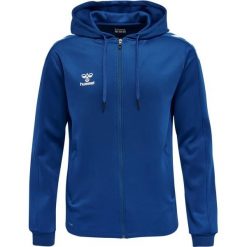 Bluza sportowa męska Hummel Zip. Białe bluzy męskie Hummel, m, bez wzorów, bez kaptura. Za 199.15 zł.