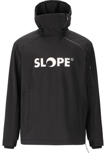 Kurtka narciarska Slope Fletcher Softshell W-PRO 8000. Czarne kurtki męskie SLOPE, m, bez wzorów, z materiału, długie, bez kaptura, narciarskie. Za 350.50 zł.