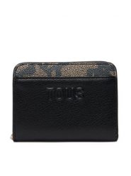 TOUS Portfel Kaos Icon 2002357351 Czarny. Czarne portfele damskie tous, bez wzorów, ze skóry. Za 479.99 zł.