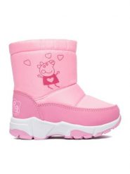 Peppa Pig Śniegowce CEO-CM-AW26-345PP Różowy jasny. Czerwone buty zimowe dziewczęce Peppa Pig, bez wzorów, z materiału, bez zapięcia. Za 99.99 zł.