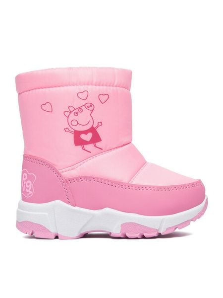 Peppa Pig Śniegowce CEO-CM-AW26-345PP Różowy jasny. Czerwone buty zimowe dziewczęce Peppa Pig, bez wzorów, bez zapięcia. Za 99.99 zł.
