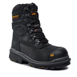 Trapery CAT Footwear. Czarne kozaki męskie CAT Footwear, bez zapięcia. Za 759.99 zł.