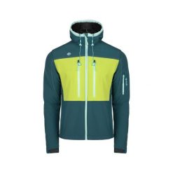 Kurtka termiczna KONKA Soft Shell z membraną AWPS: wodoodporna i wiatroszczelna. Niebieskie kurtki męskie IZAS, l, bez wzorów, z futra, bez kaptura. Za 486.91 zł.