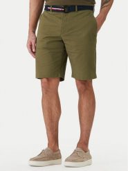 Tommy Hilfiger Szorty materiałowe Denton MW0MW42349 Khaki Slim Fit. Brązowe szorty męskie Tommy Hilfiger, m, bez wzorów, z bawełny. Za 369.99 zł.