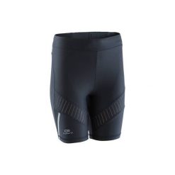 Legginsy do biegania krótkie KIPRUN SUPPORT damskie. Czarne legginsy damskie KALENJI. W wyprzedaży za 49.99 zł.