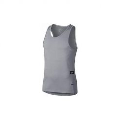 Koszulka sportowa męska Nike Dry Hyper Eite Top. Szare koszulki sportowe męskie Nike, m, bez wzorów, bez kołnierzyka, bez ramiączek. Za 299.00 zł.