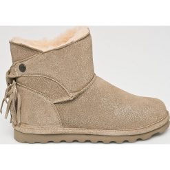 Bearpaw - Śniegowce. Szare śniegowce i trapery damskie Bearpaw, z materiału. W wyprzedaży za 369.90 zł.
