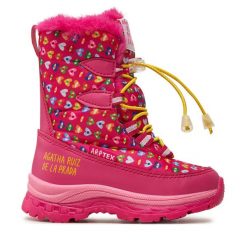 Śniegowce Agatha Ruiz de la Prada. Białe śniegowce dziewczęce Agatha Ruiz de la Prada, bez zapięcia. Za 269.99 zł.