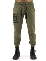 Spodnie dresowe z bawełna z kieszenie na trening. Zielone spodnie sportowe męskie LEONE 1947 APPAREL, xs, bez wzorów, z bawełny, na fitness i siłownię. Za 235.76 zł.