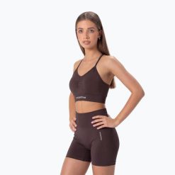 Spodenki treningowe damskie Carpatree Allure Seamless. Brązowe szorty sportowe damskie Carpatree, l, bez wzorów, z elastanu, na fitness i siłownię. Za 169.99 zł.