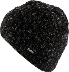 Czapka damska Eisbär Netta 50 cm, czarna. Czarne czapki i kapelusze damskie Eisbar, na zimę, bez wzorów, z materiału, eleganckie. Za 149.99 zł.