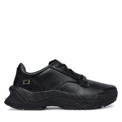 Półbuty CAT Footwear. Czarne półbuty na co dzień męskie CAT Footwear, bez zapięcia. Za 569.99 zł.