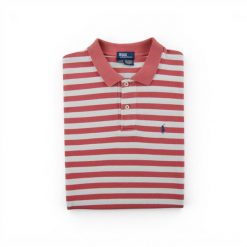 Second life - Ralph Lauren koszulka męska z krótkim rękawem - Stan bardzo dobry. Czerwone koszulki polo męskie Ralph Lauren, l, bez wzorów, bez kołnierzyka, bez ramiączek, na golfa. Za 106.46 zł.