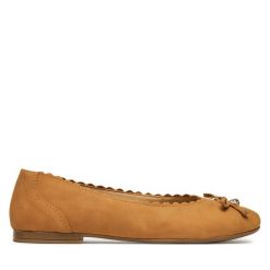 Baleriny Sergio Bardi. Brązowe baleriny damskie Sergio Bardi, bez wzorów, bez obcasa. Za 229.99 zł.