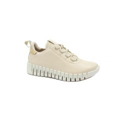 Buty do biegania damskie Ecco Sneaker Gruuv Lea. Białe obuwie sportowe damskie ecco, bez wzorów, z gumy, do biegania. Za 843.00 zł.