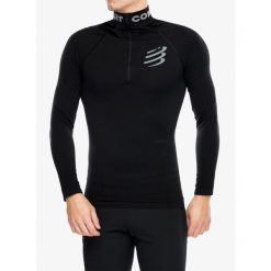 Bluza termoaktywna unisex Compressport 3D Thermo HZ LS Top. Czarne bielizna termoaktywna męska Compressport, xl. Za 471.99 zł.
