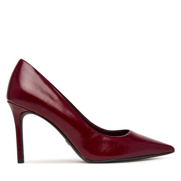 Szpilki Tamaris. Czerwone szpilki damskie Tamaris, bez wzorów, bez obcasa, bez zapięcia. Za 340.99 zł.