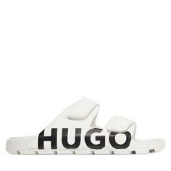 Klapki HUGO. Białe klapki męskie Hugo. Za 269.99 zł.