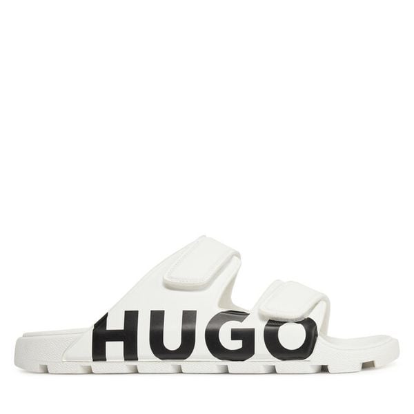 Klapki HUGO. Białe klapki męskie Hugo. Za 279.99 zł.