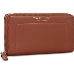 Duży Portfel Damski TWINSET - Portafoglio AA6P1B Coccio 00026. Brązowe portfele damskie Twinset, ze skóry. W wyprzedaży za 479.00 zł.