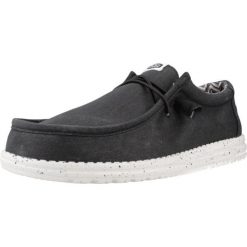 HeyDude Męskie Mokasyny Wally Stretch Canvas. Czarne mokasyny męskie Hey dude, z materiału. Za 239.90 zł.