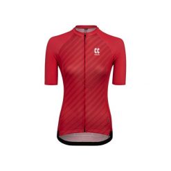 Damski jersey Kalas Motion Z4 Spinn. Czerwone koszulki sportowe damskie KALAS, bez wzorów, z jersey, bez kołnierzyka, bez ramiączek, rowerowe. Za 480.50 zł.