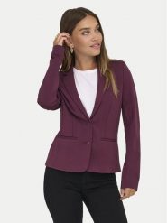 ONLY Marynarka Poptrash 15153144 Bordowy Regular Fit. Czerwone żakiety damskie Only, l, bez wzorów, z syntetyku. Za 229.99 zł.
