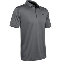 Koszulka sportowa męska Under Armour Tech Polo. Czarne koszulki polo męskie Under Armour, m, bez wzorów, z materiału, sportowe, bez ramiączek. Za 224.65 zł.