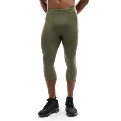 Męskie treningowe legginsy rybaczki Fitness Siroko Bardsley. Zielone legginsy sportowe męskie SIROKO, m, bez wzorów, z materiału, na fitness i siłownię. W wyprzedaży za 84.00 zł.
