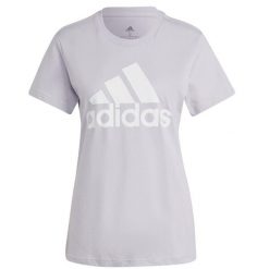 Koszulka damska adidas Loungwear Essentials Logo Tee. Fioletowe koszulki sportowe damskie Adidas, s, bez wzorów, z bawełny, bez kołnierzyka, bez ramiączek, na fitness i siłownię. Za 105.99 zł.