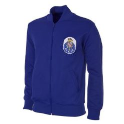 Kurtka/bluza retro piłkarska dla dorosłych - FC Porto 1983-84 - Niebieska. Niebieskie bluzy męskie COPA FOOTBALL, xs, bez wzorów, bez kaptura. Za 422.30 zł.