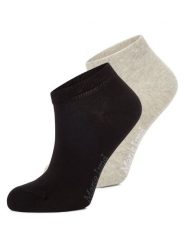 Marie Lund skarpetki do trampek w 2-paku Kobiety szary|czarny, ONE SIZE. Czarne skarpety damskie Marie Lund, bez wzorów. Za 29.95 zł.