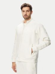 Guess Bluza Z6YQ18 K4964 Kremowy Regular Fit. Białe bluzy męskie Guess, m, z aplikacjami, z bawełny, bez kaptura. Za 394.99 zł.