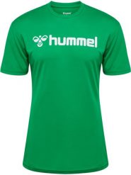 Koszulka Hummel Logo. Zielone t-shirty damskie Hummel, xl, bez wzorów, z dzianiny, klasyczne, bez kołnierzyka. Za 113.50 zł.