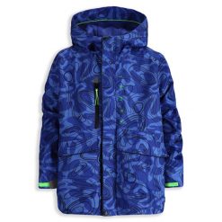 Kurtka turystyczna dla dzieci Lemon Explore WL6 wodoodporna niebieska. Niebieskie kurtki i płaszcze dla chłopców LEMON explore, bez wzorów, z poliesteru, sportowe, z kapturem. Za 229.90 zł.